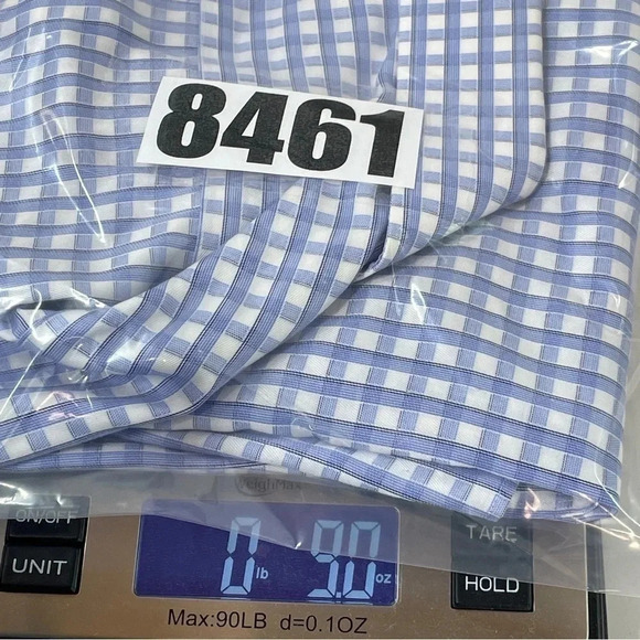 Ike Behar Performance 100 Plaid Button Down long Sleeve Shirt Men's 16.5 -8461/b - Picture 10 of 10